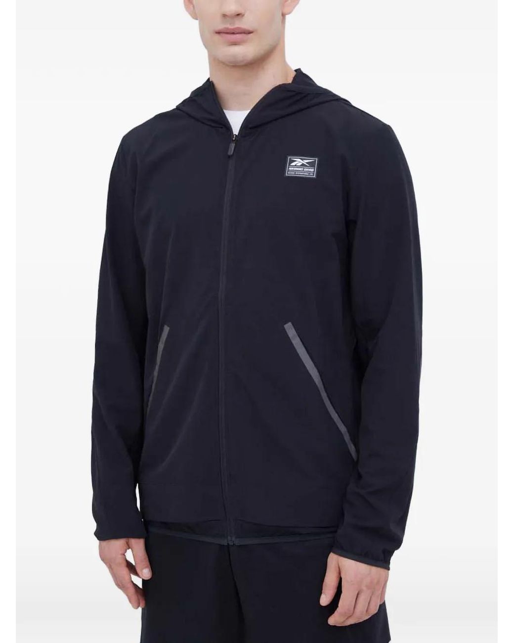 Reebok Blue Zip-Up Hoodie for men