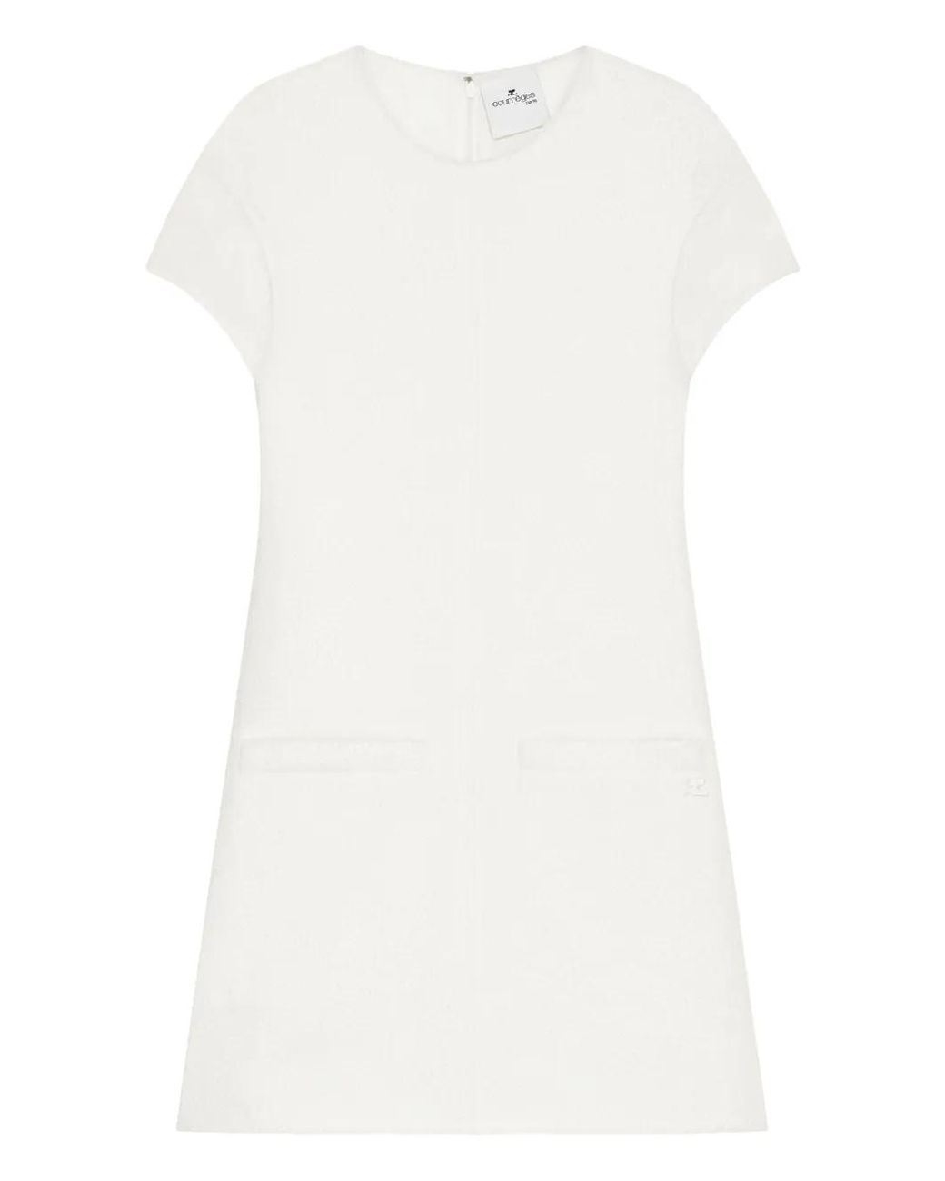 Courreges White A-Line Mini Dress