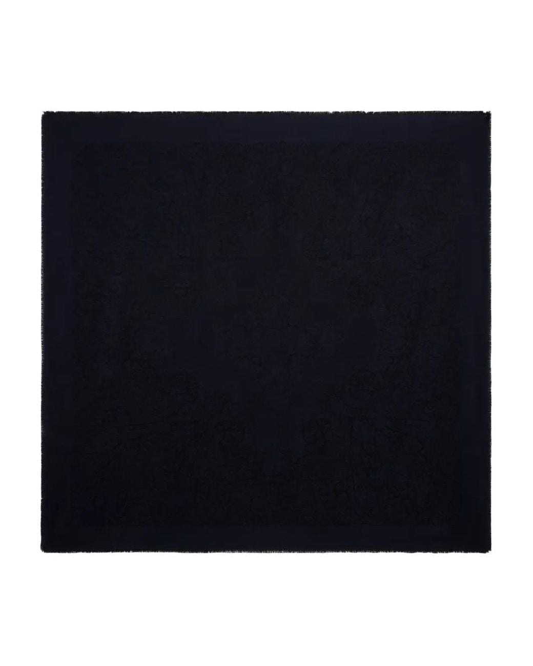 Etro Blue Square-Shape Scarf