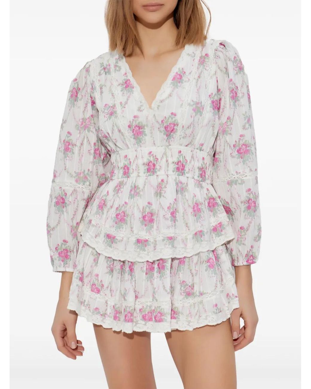 LoveShackFancy White Mellini Dress