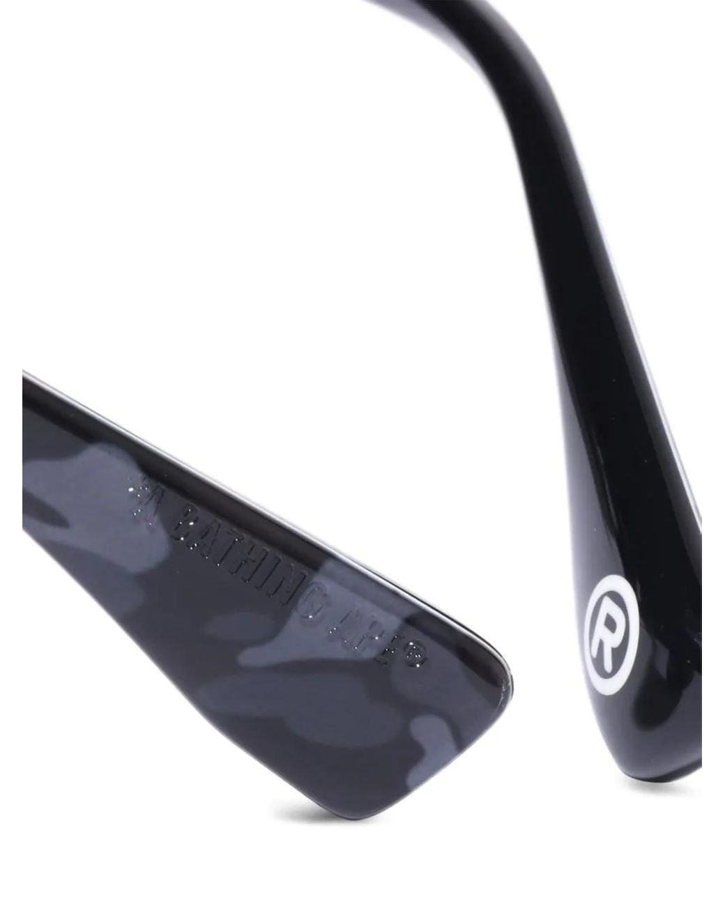 A Bathing Ape Eckige Sonnenbrille Mit Tempeldetail in Black für Herren