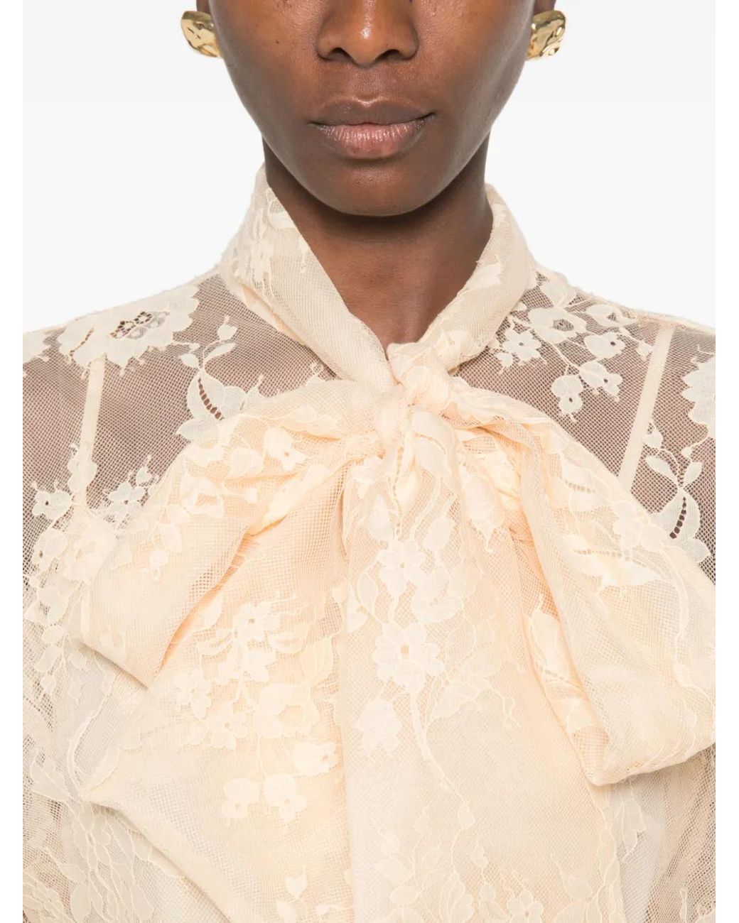 Zimmermann Natural Valiant Lace Shirt