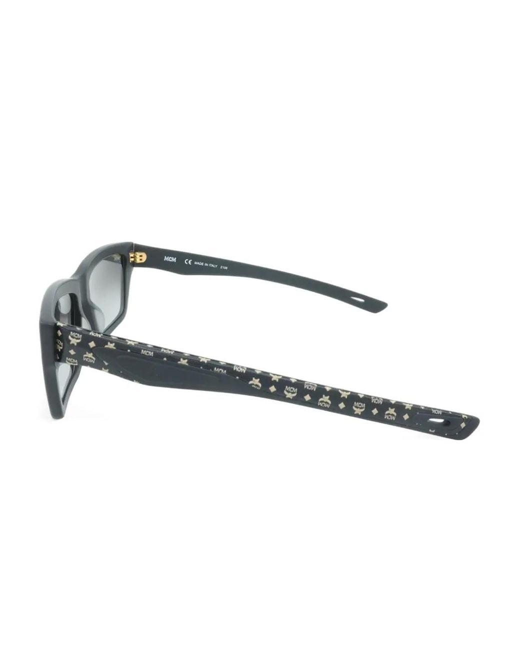 MCM Gray Rectangle-Frame Sunglasses for men