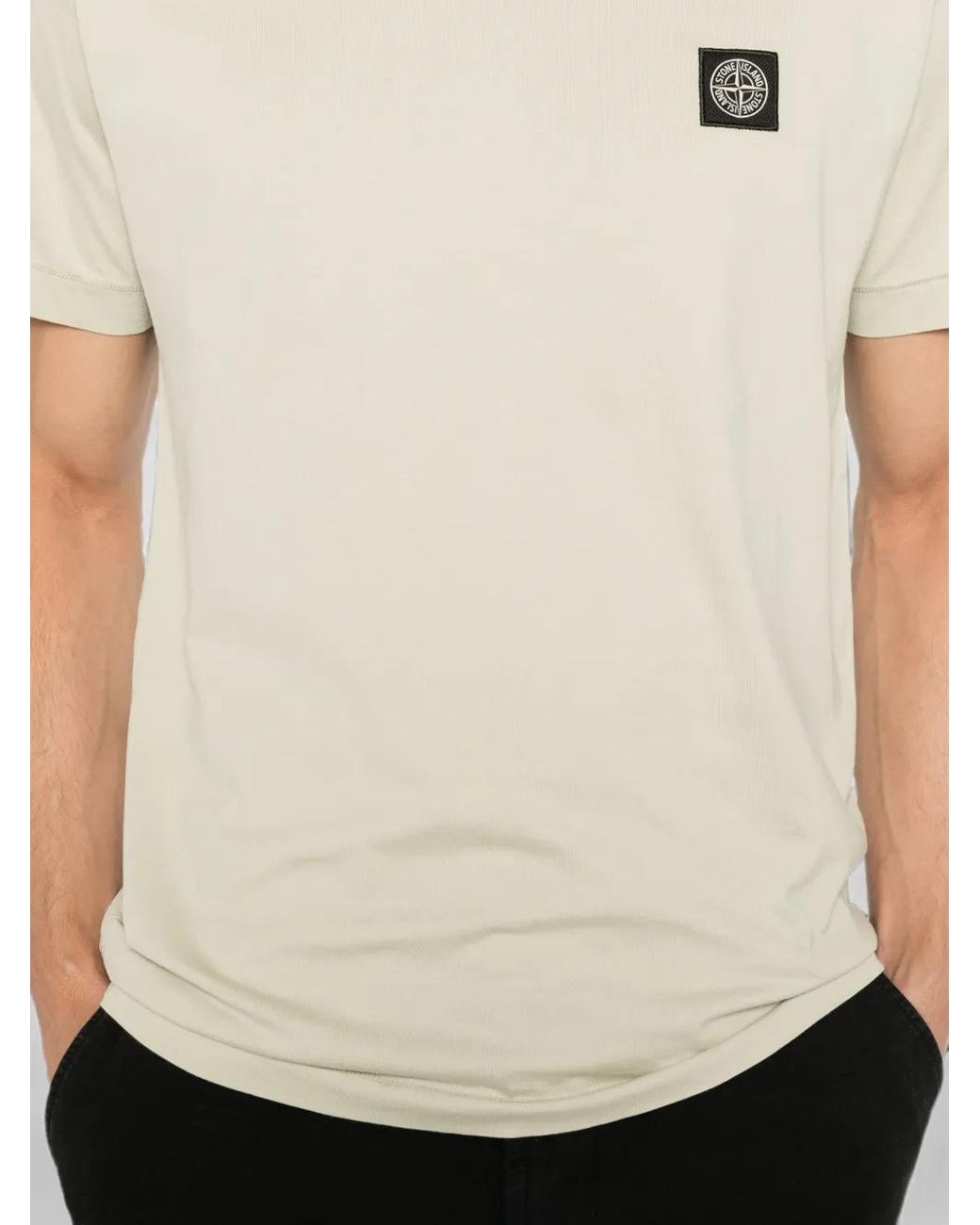 Stone Island White 2100027 60/2 Cotton Jersey T-Shirt for men