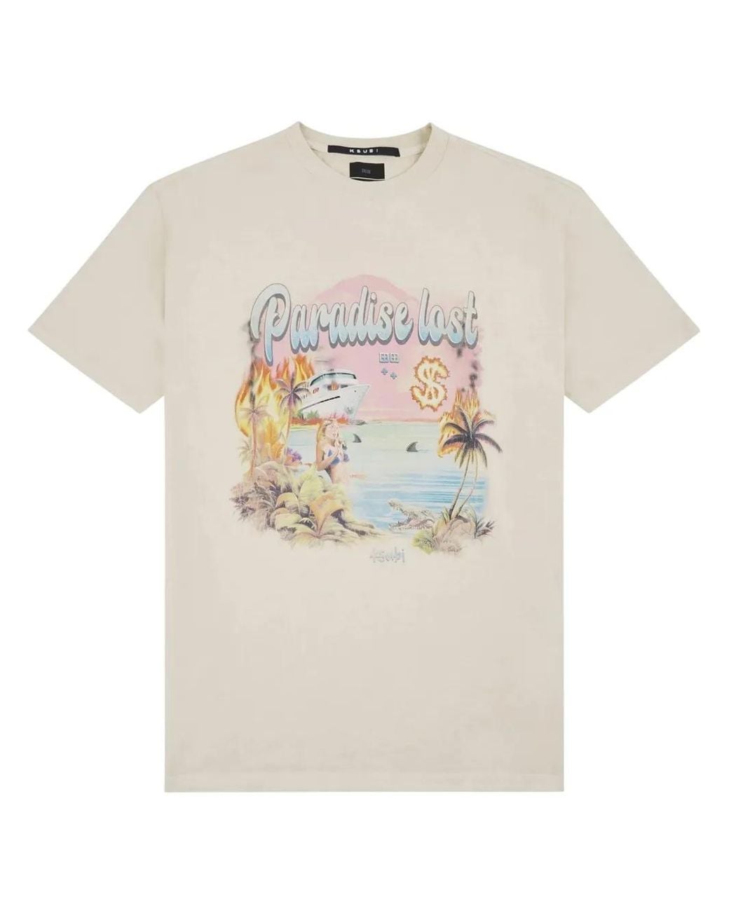 Ksubi White Paradise Biggie Ss T-Shirt for men