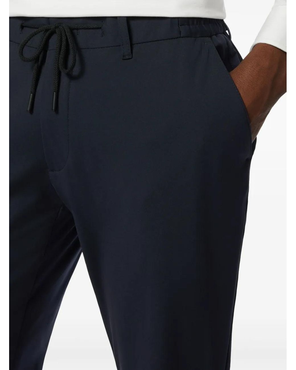 Boggi Blue B Tech Stretch Nylon Pants for men