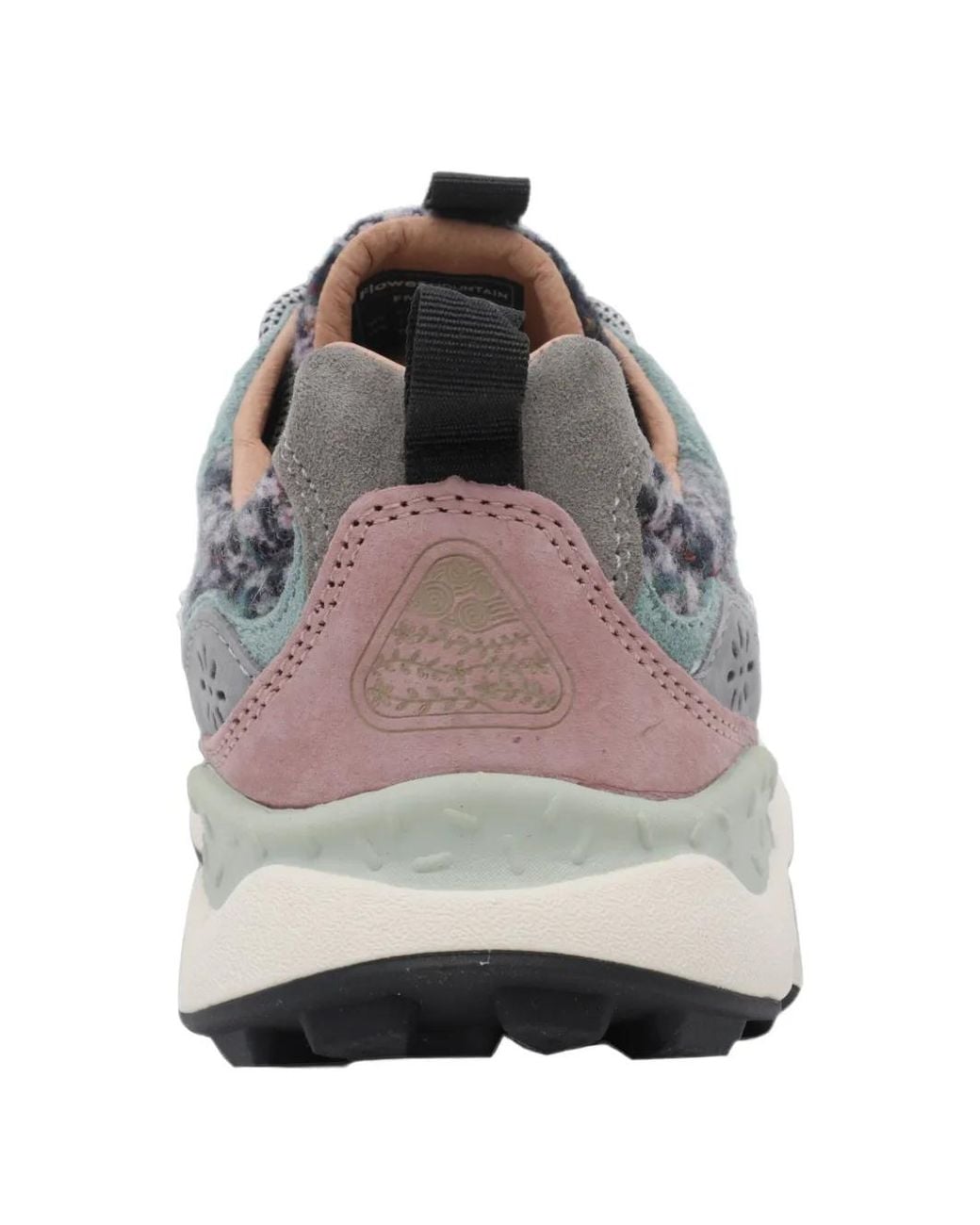Flower Mountain White Suede-Panelled Tweed Sneakers