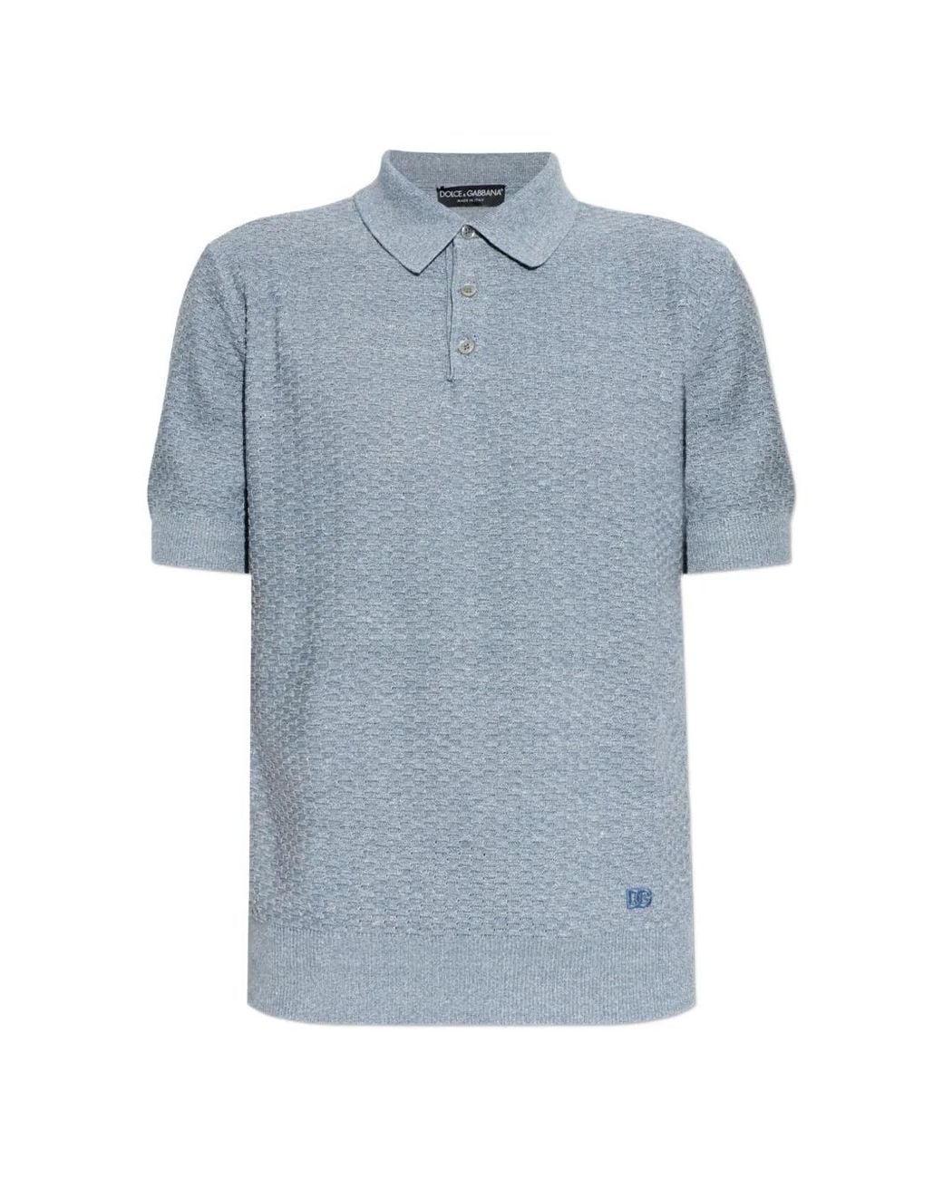 Dolce & Gabbana Blue Polo Neck Jumpsuit for men