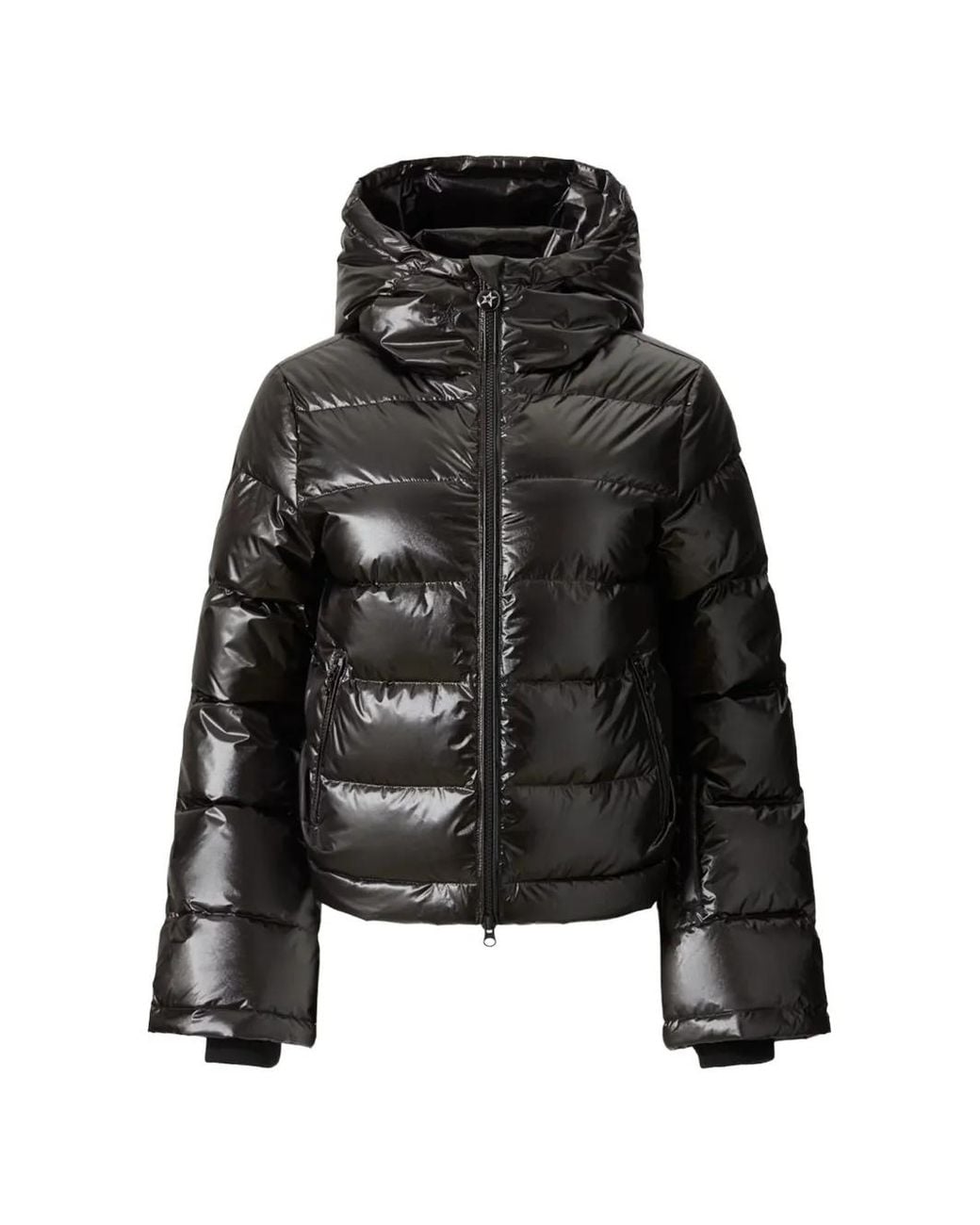 Perfect Moment Black Metallic Polar Flare Down Jacket