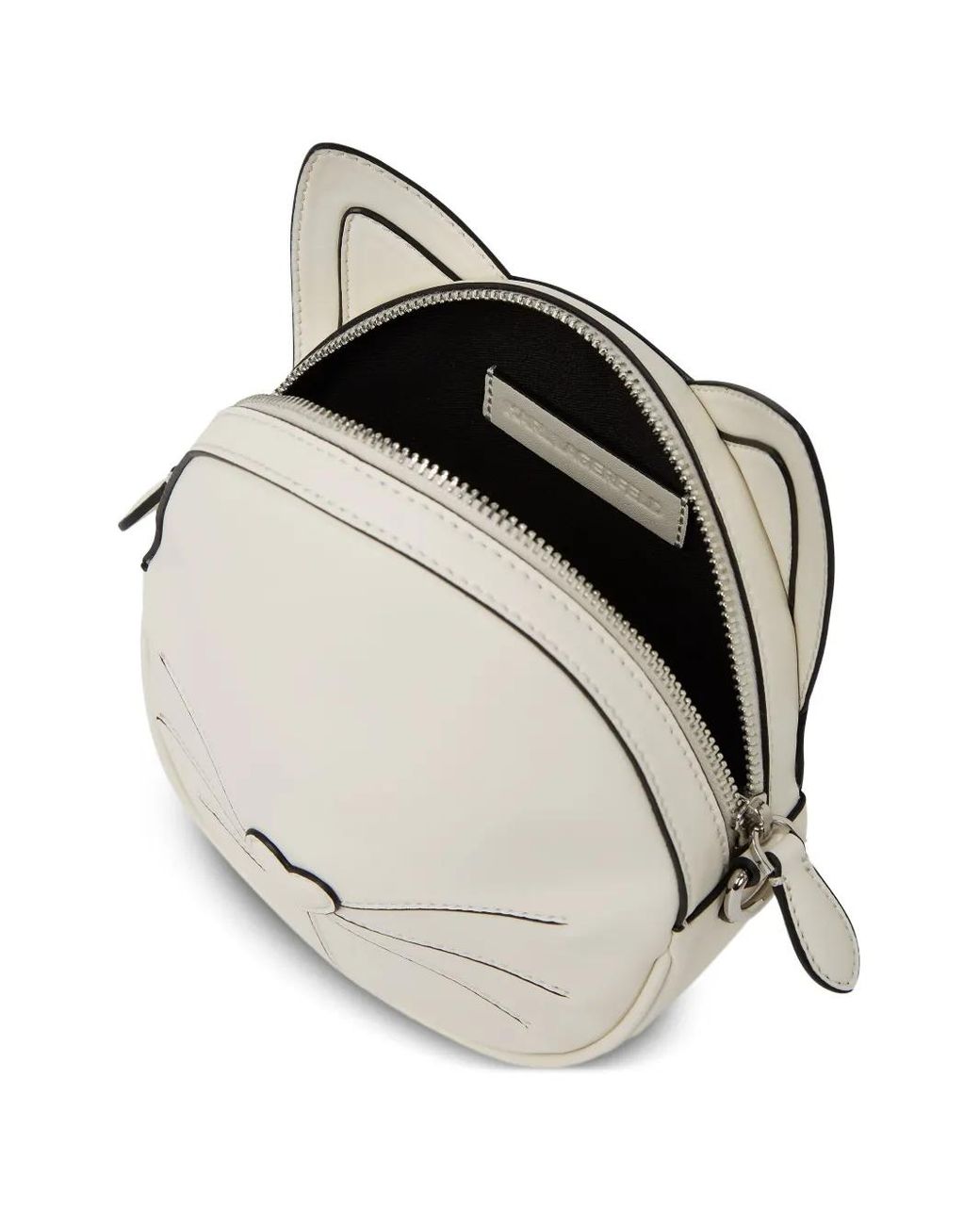 Karl Lagerfeld White Ikon Le Chat Cross Body Bag