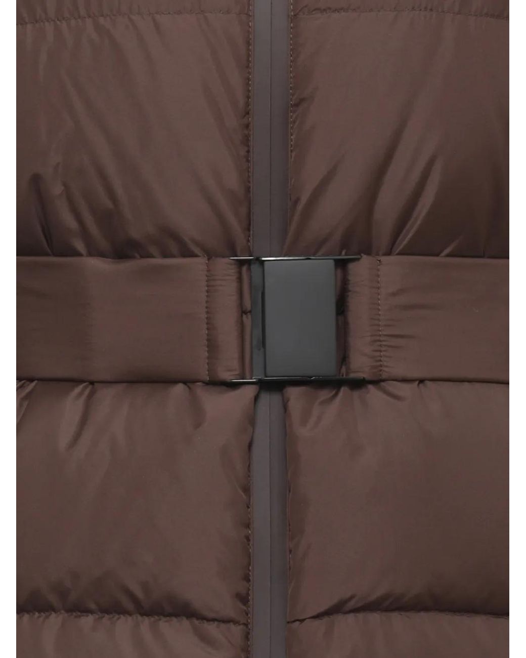 Peserico Brown Hooded Puffer Jacket