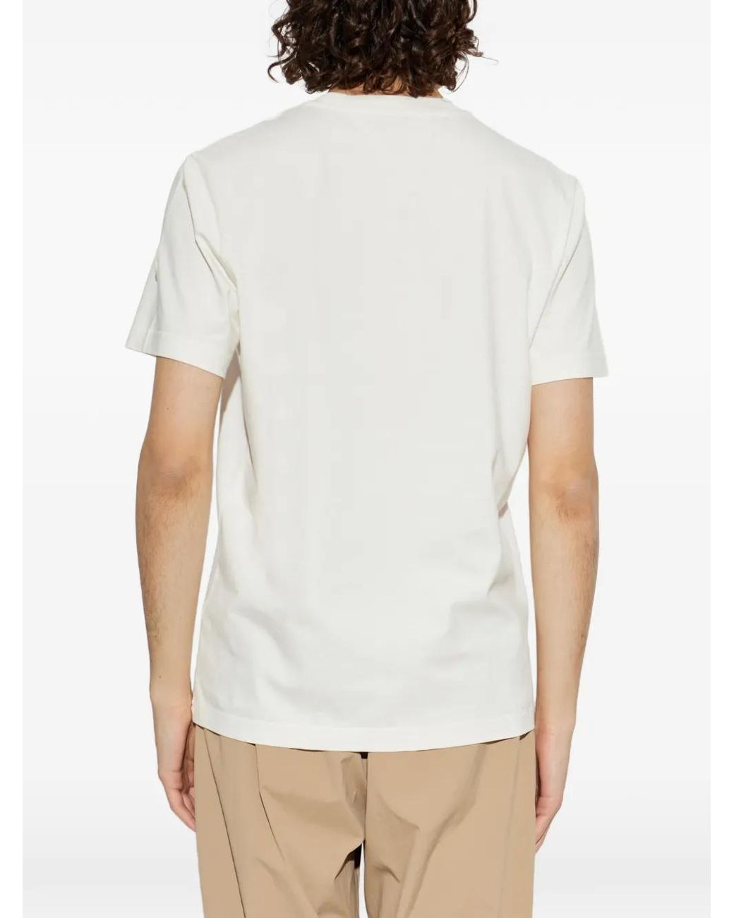 Moncler White Ss T-Shirt for men