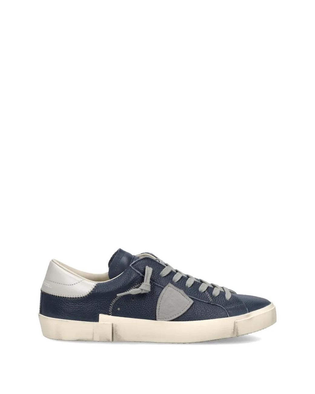 Philippe Model Blue Prsx Low-Top Leather Sneakers for men