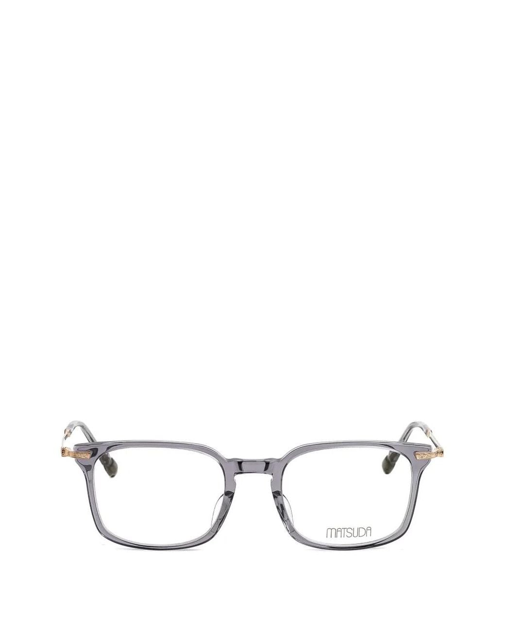 Matsuda White M2077 Square-Frame Glasses