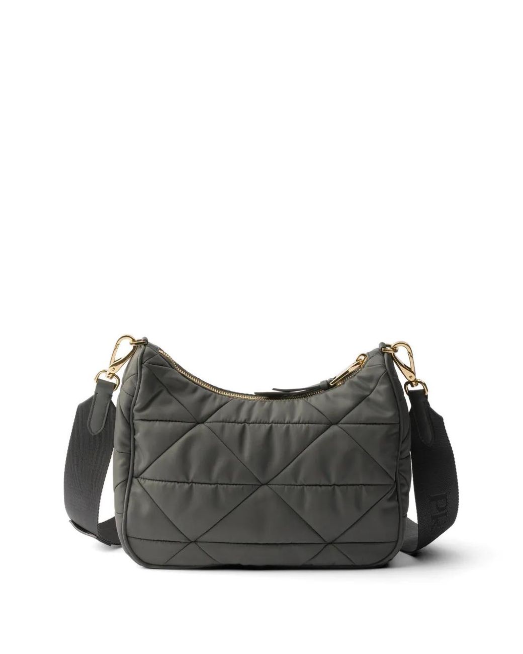 Prada Black Padded Re-Nylon Shoulder Bag