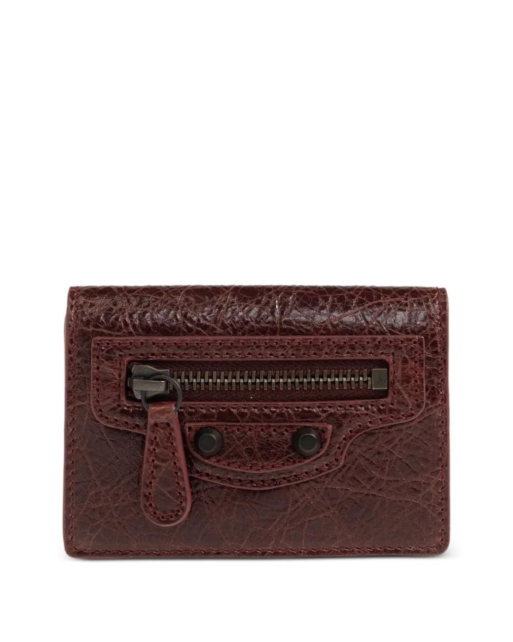 Balenciaga Purple Mini Portefeuille Le City En