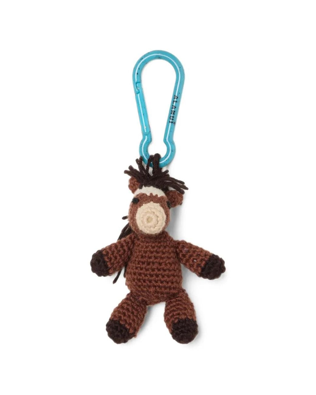 Alanui Brown Horse Amigurumi Crochet Keyring
