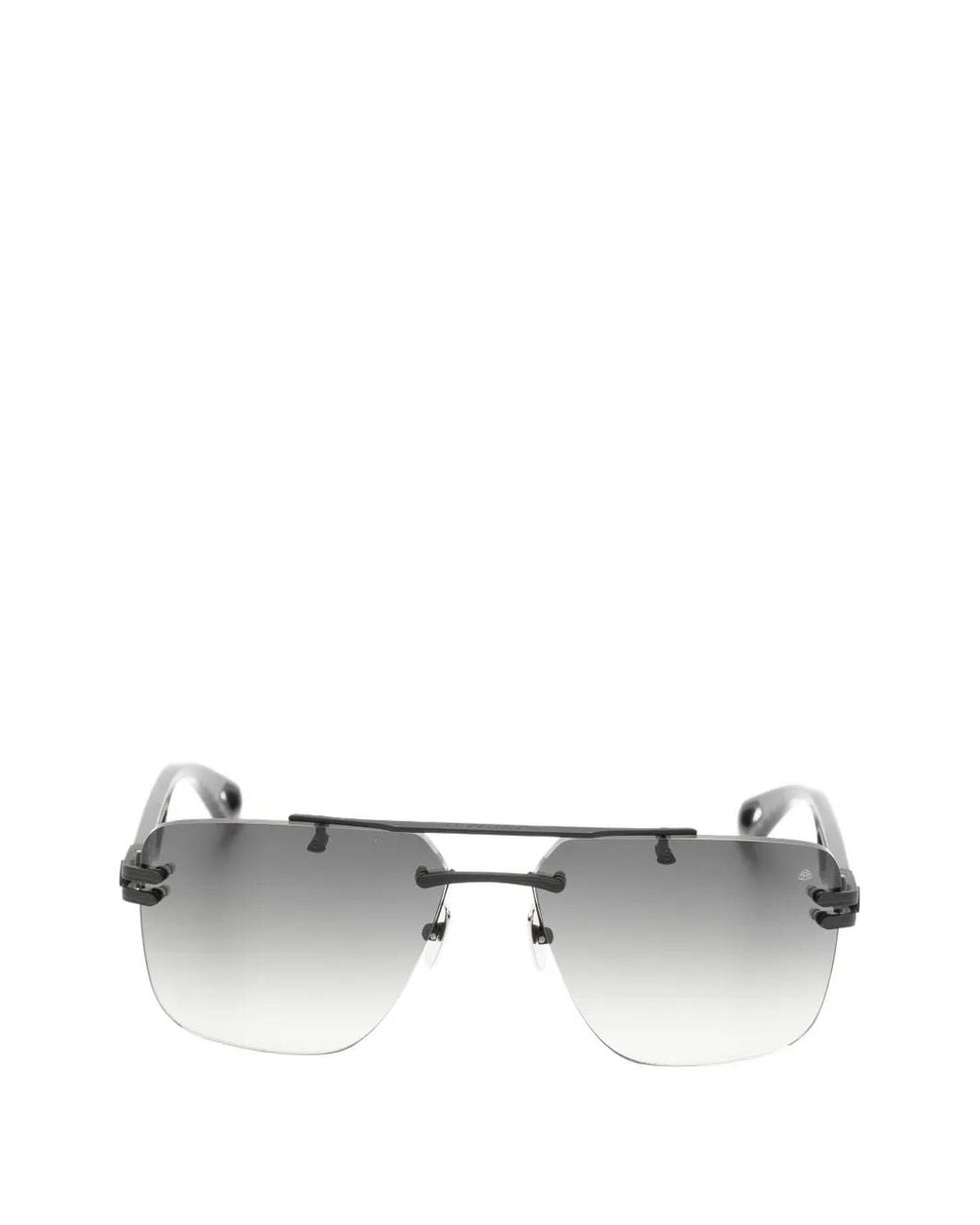 Maybach White The President I Rimless Square-Frame Sunglasses