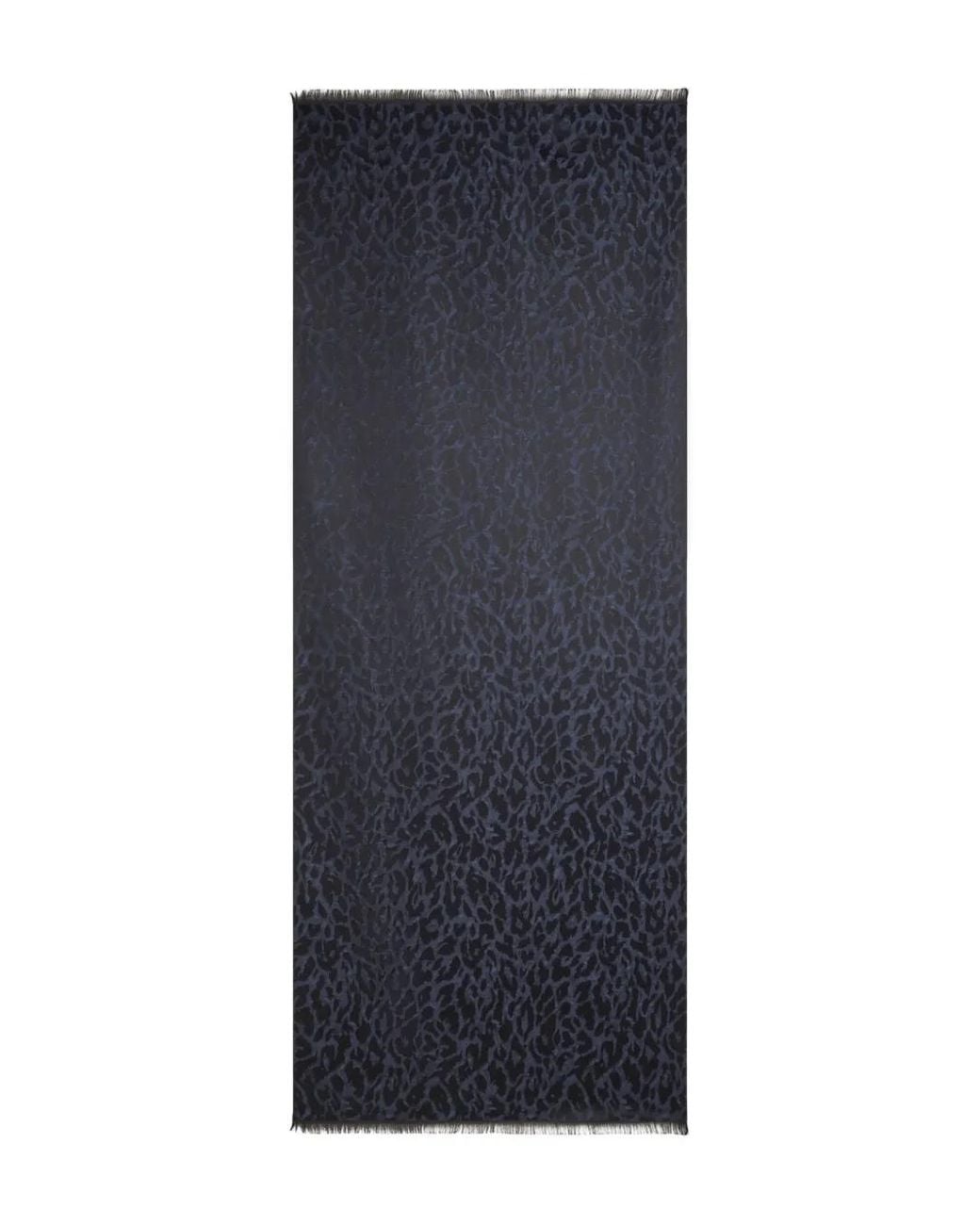 Etro Blue Wool-Blend Scarf With Animal Motif for men