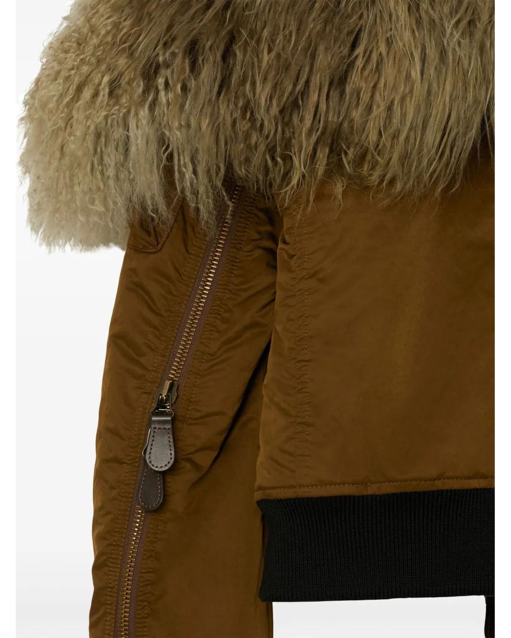Burberry Green Padded Bomber Jacket