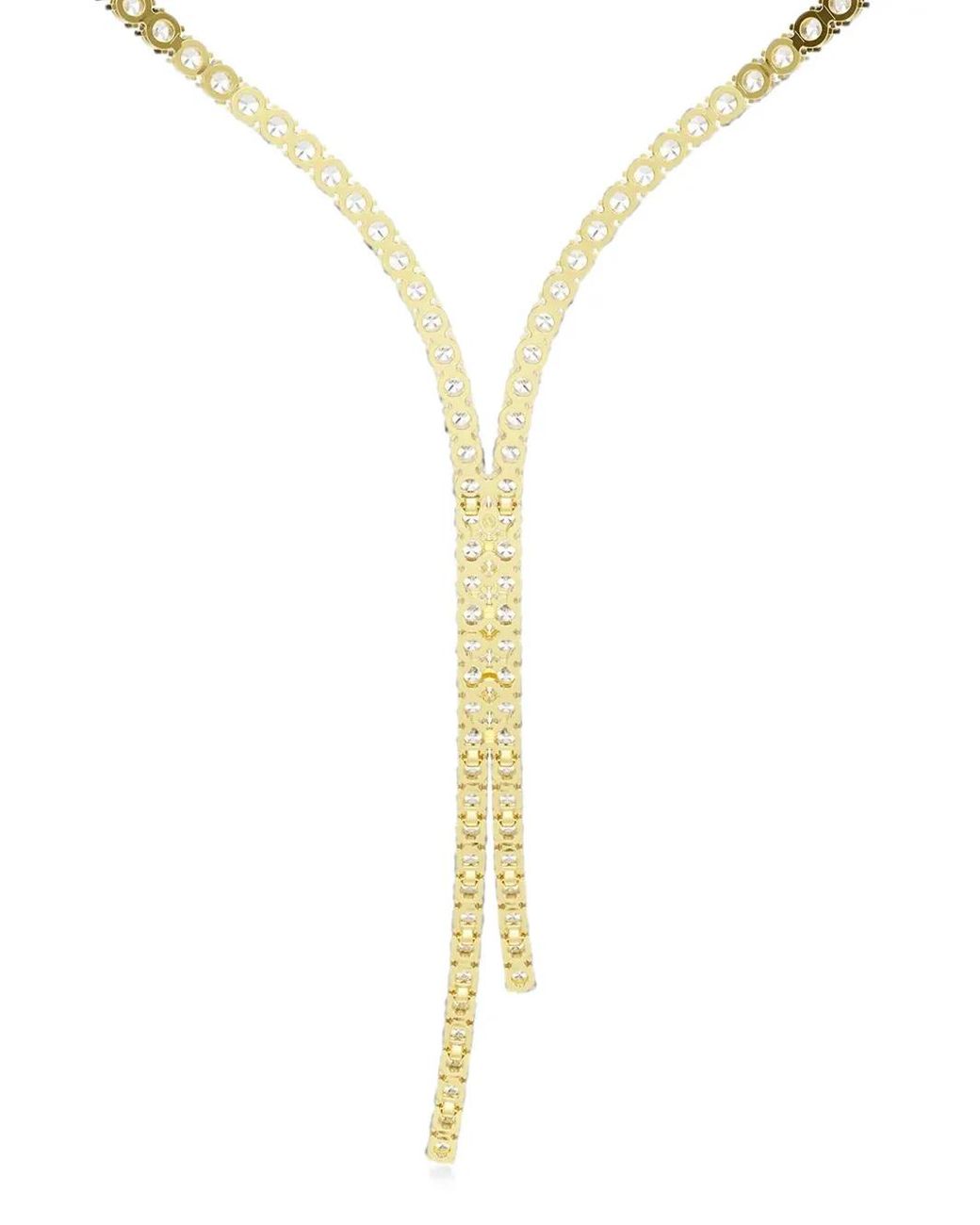 Swarovski White Crystal-Embellished Y-Shape Necklace