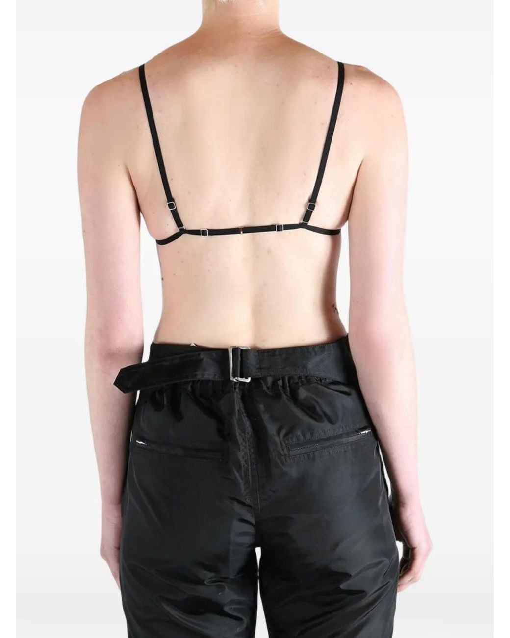 Rick Owens Black Temple Runway Bra