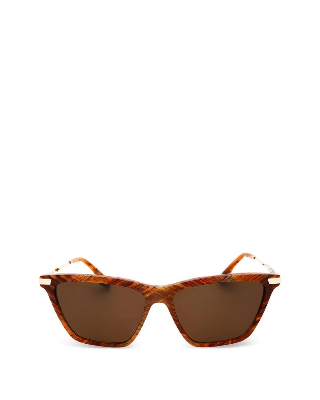 Victoria Beckham Brown Square-Frame Sunglasses