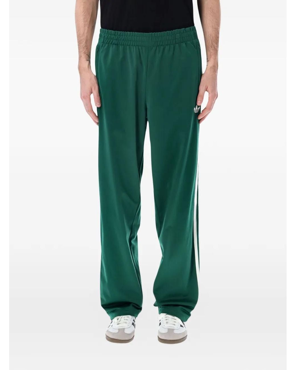 Adidas Green Firebird Track Trousers for men