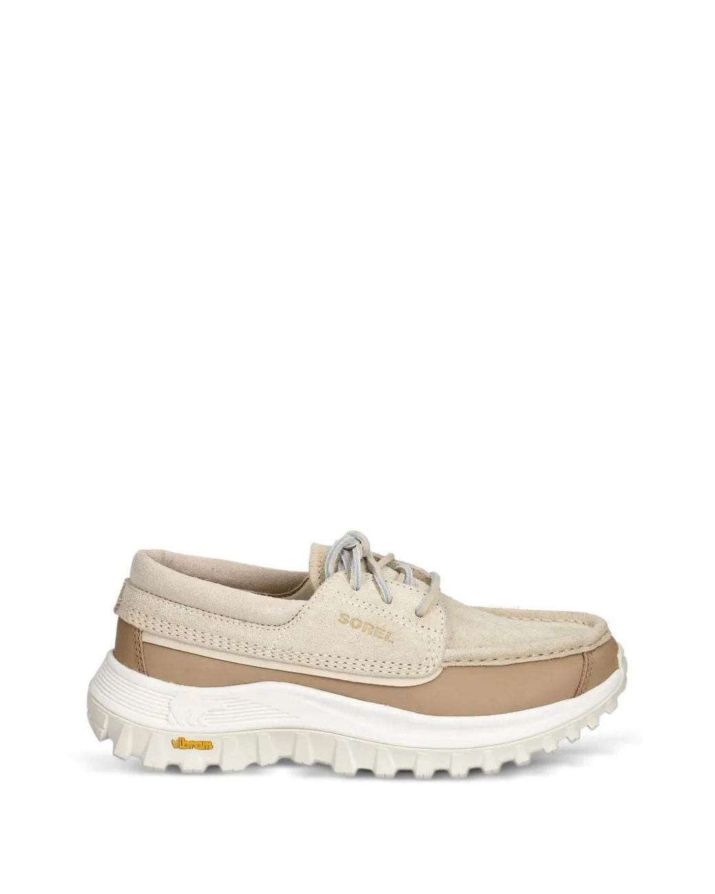 Sorel White Callsign Northwater Lace-Up Suede Loafers for men