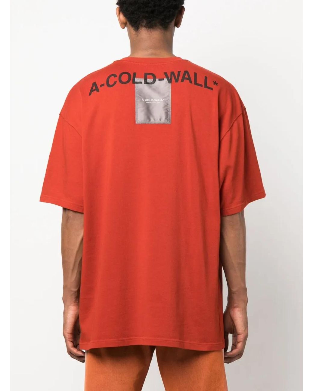 A_COLD_WALL* Red Graphic-Print Short-Sleeve T-Shirt for men