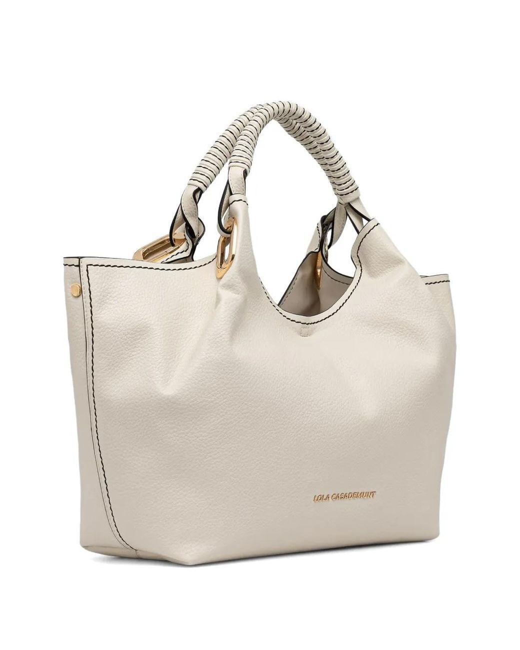 Lola Casademunt Natural Braided-Detail Tote Bag