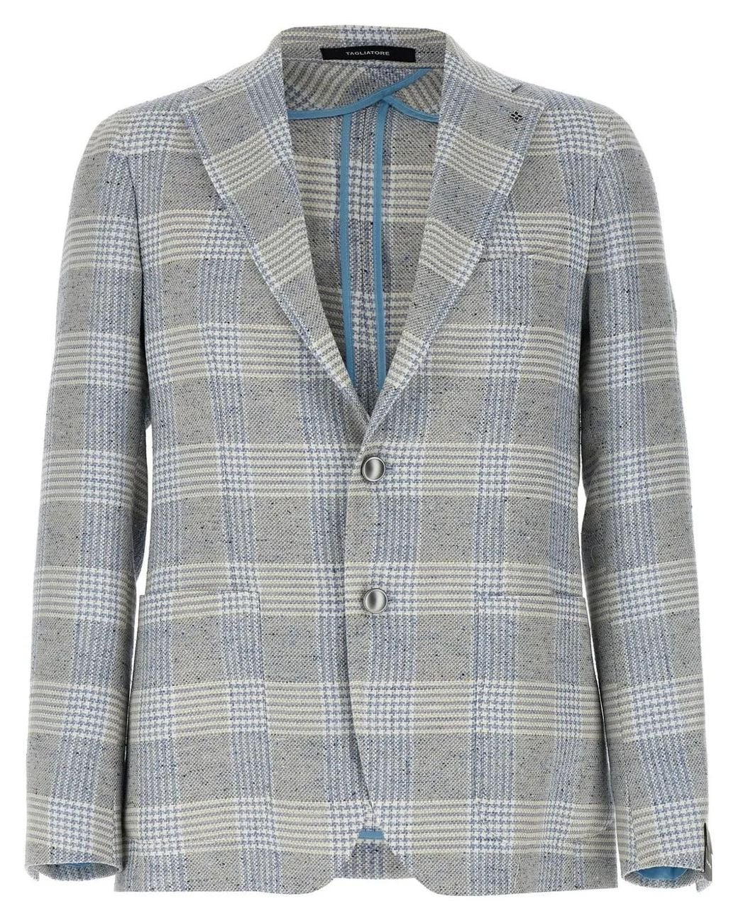 Tagliatore Blue Montecarlo Blazer for men
