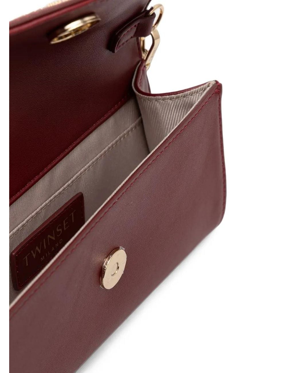 Twinset Purple Charm-Embellished Cross Body Bag