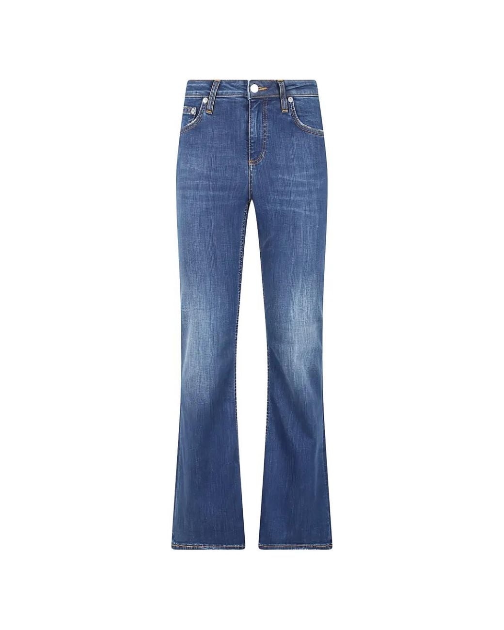Roy Rogers Blue Whiskering-Effect Jeans