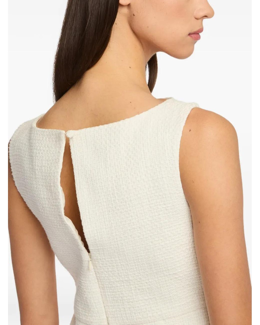 Cinq À Sept White Marista Bow-Detail Dress