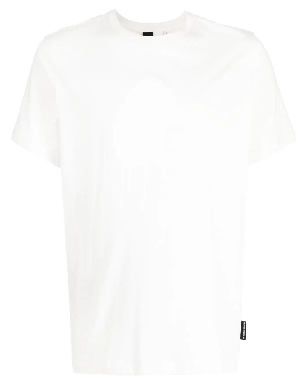 Moose Knuckles White Augustine Logo-Print T-Shirt for men