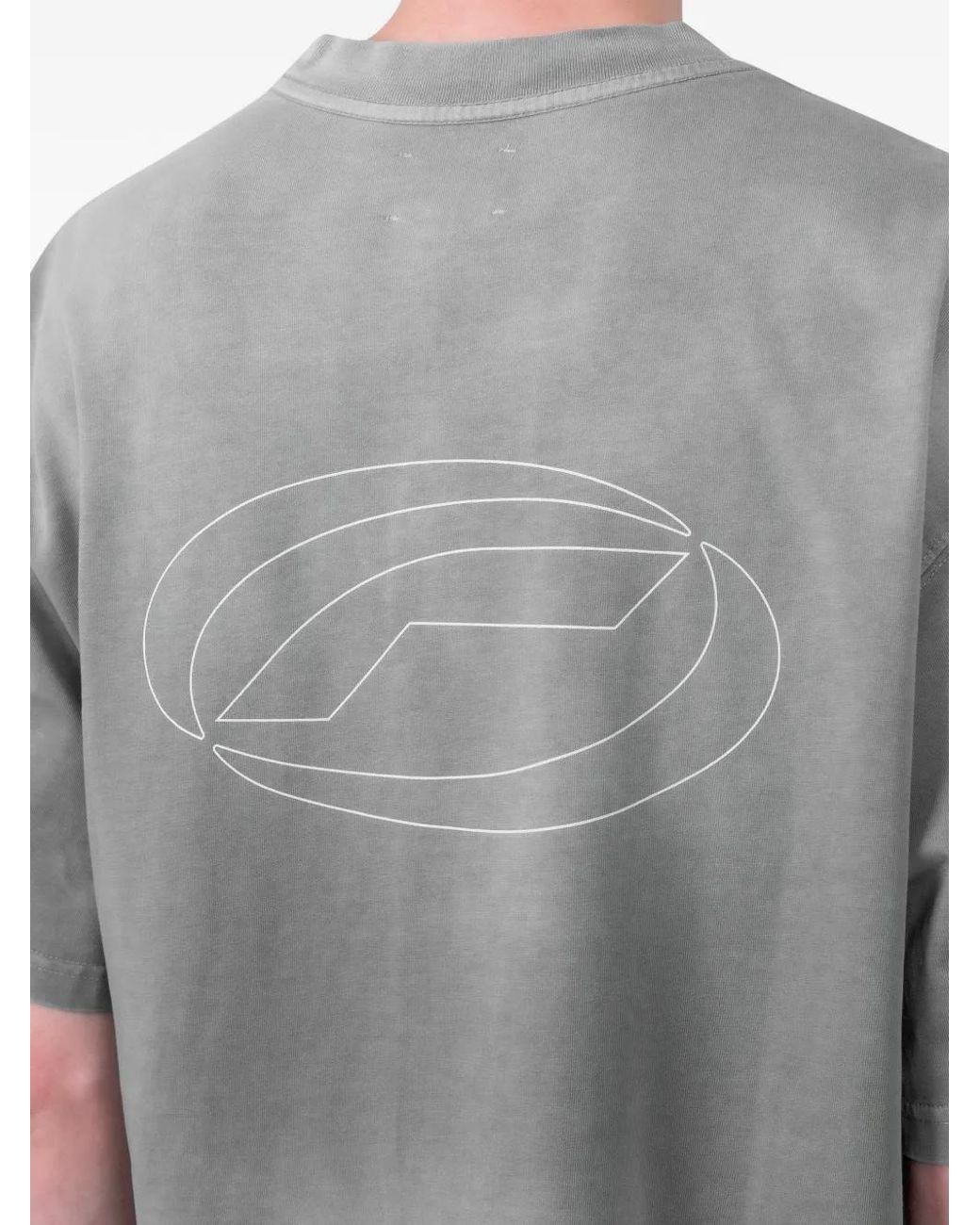 Optimistic Runners Gray Tie Dye T-Shirt for men
