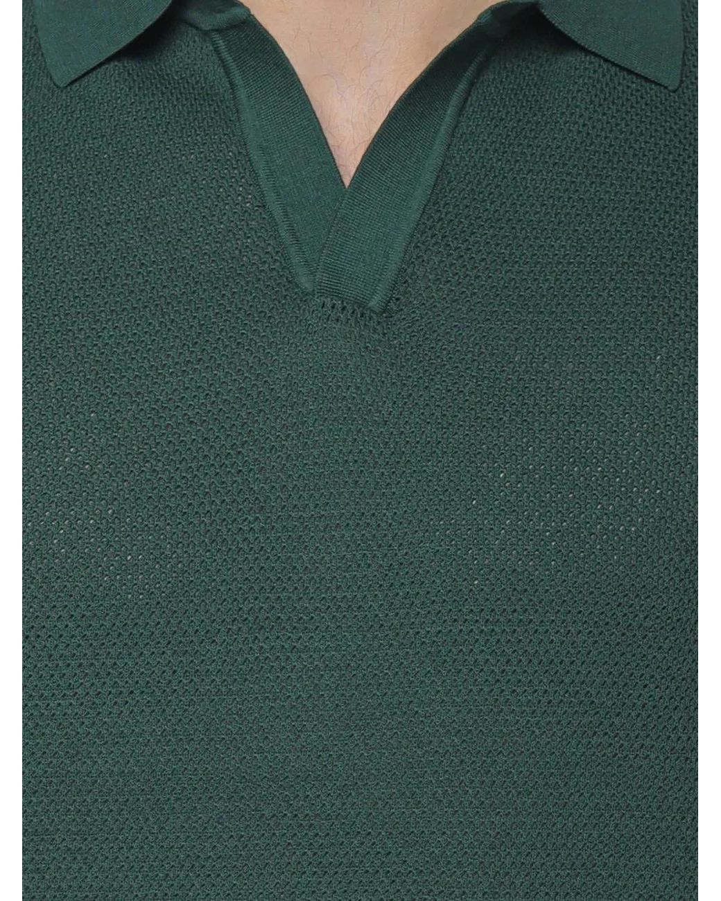 Mc2 Saint Barth Green Sloan Mesh Polo Shirt for men
