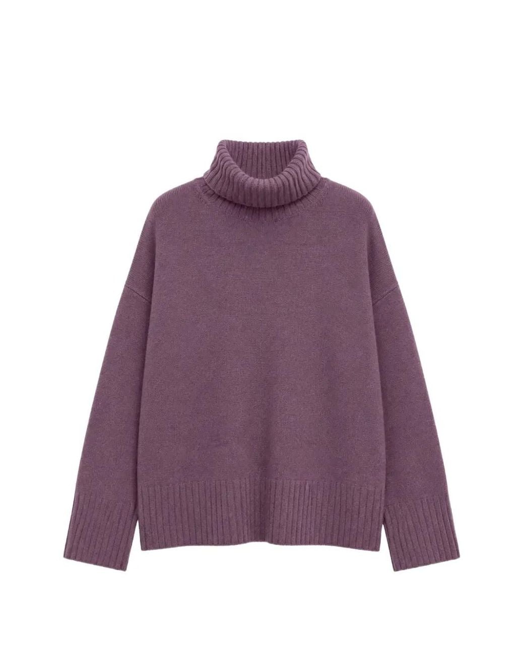 Pinko Purple Turtleneck Sweater