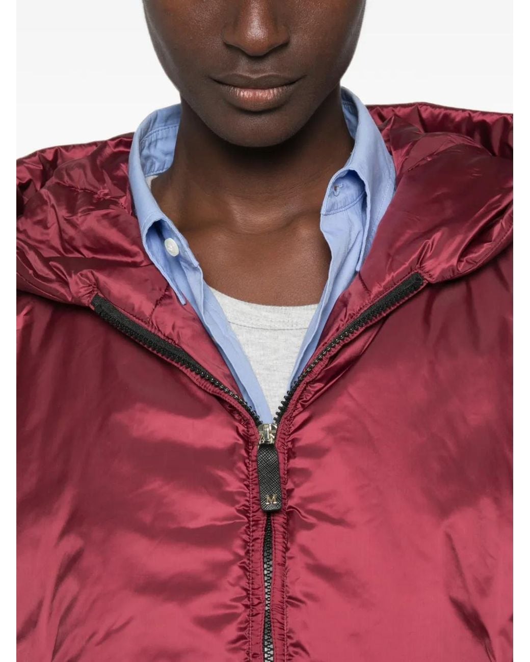 Max Mara Red The Cube Hooded Jacket