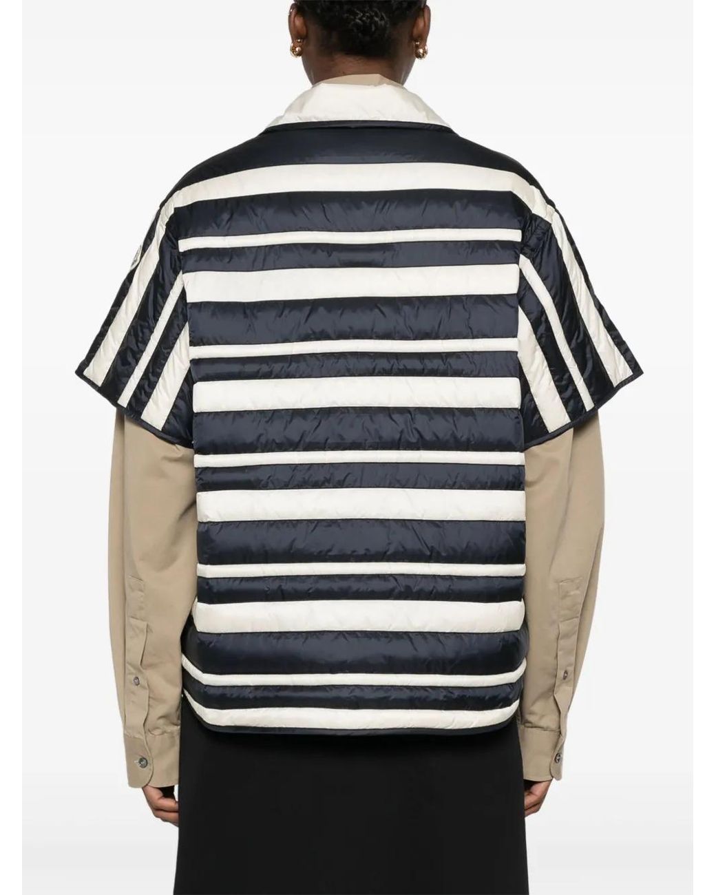 Moncler Blue Padded Shirt