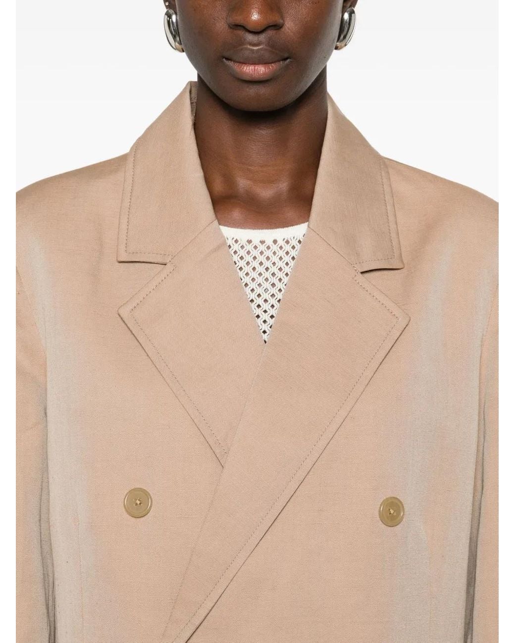 6397 Natural Double-Breasted Blazer