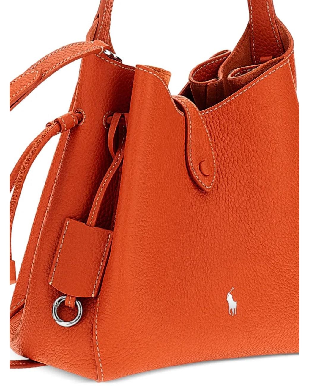 Polo Ralph Lauren Orange Small Polo Play Shoulder Bag
