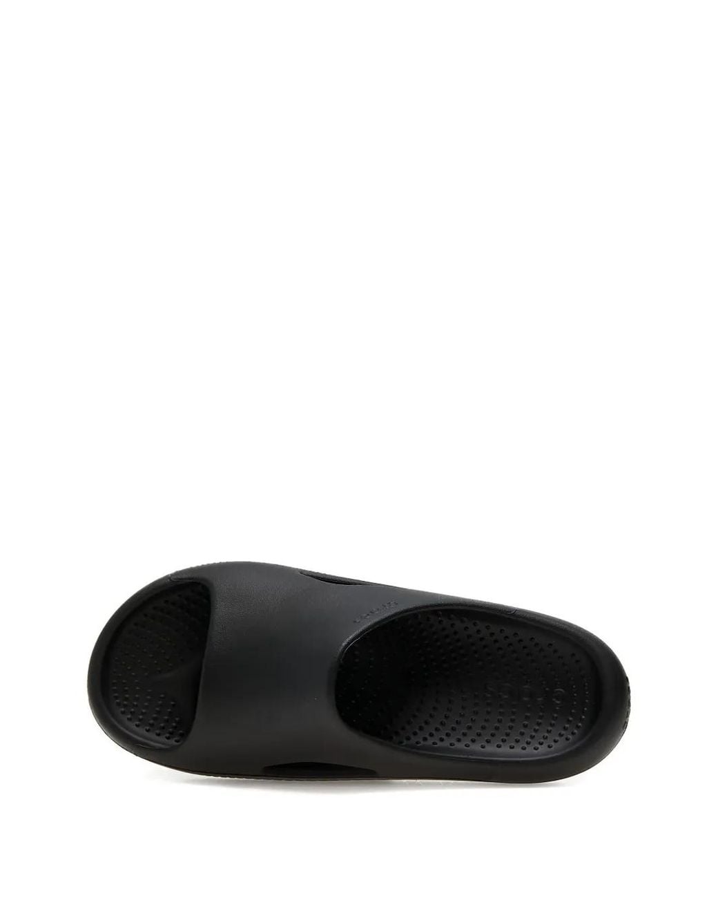CROCSTM Black Cutout Ridged Sole Slide for men