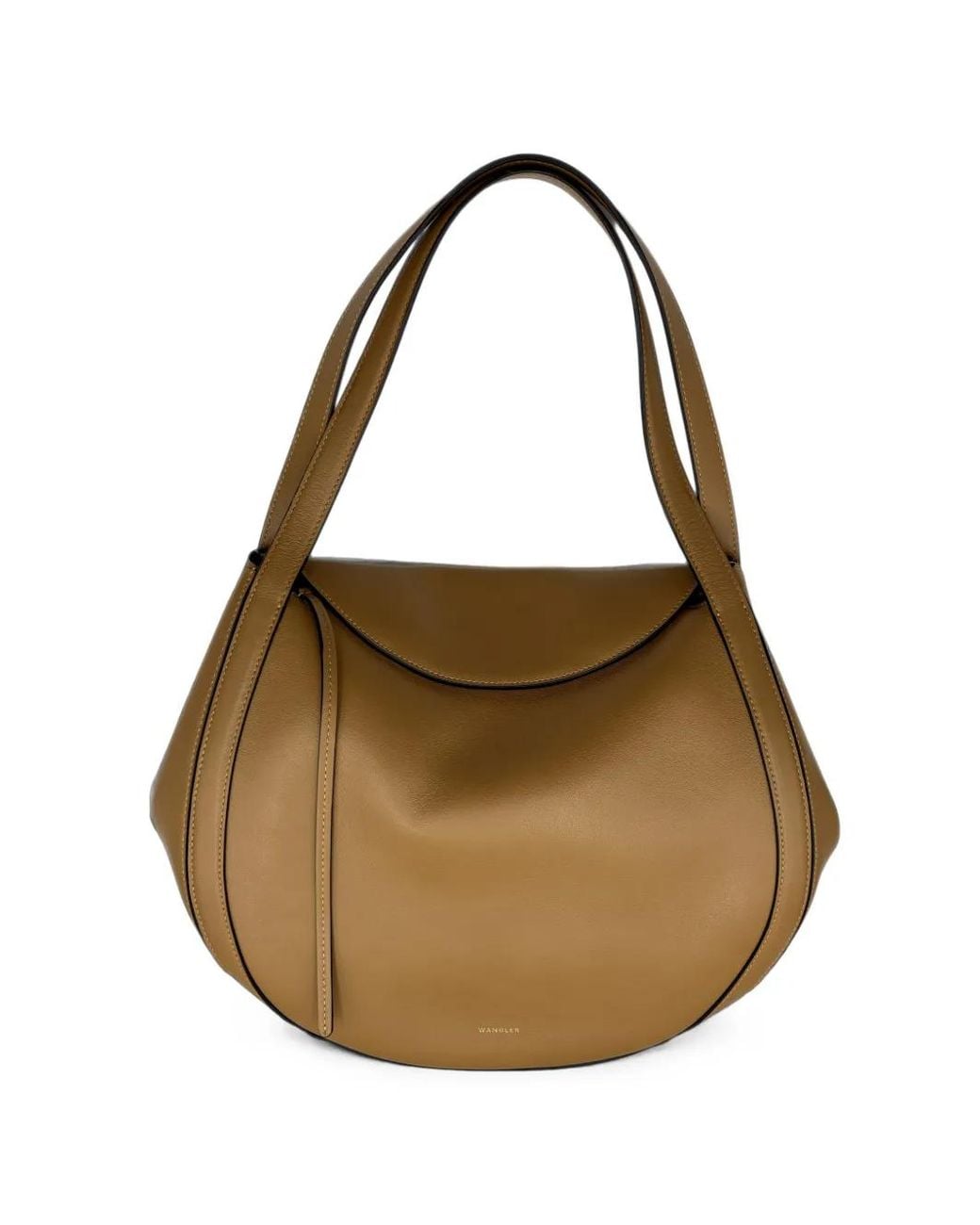 Wandler Metallic Sac Porté Épaule Lin En Cuir