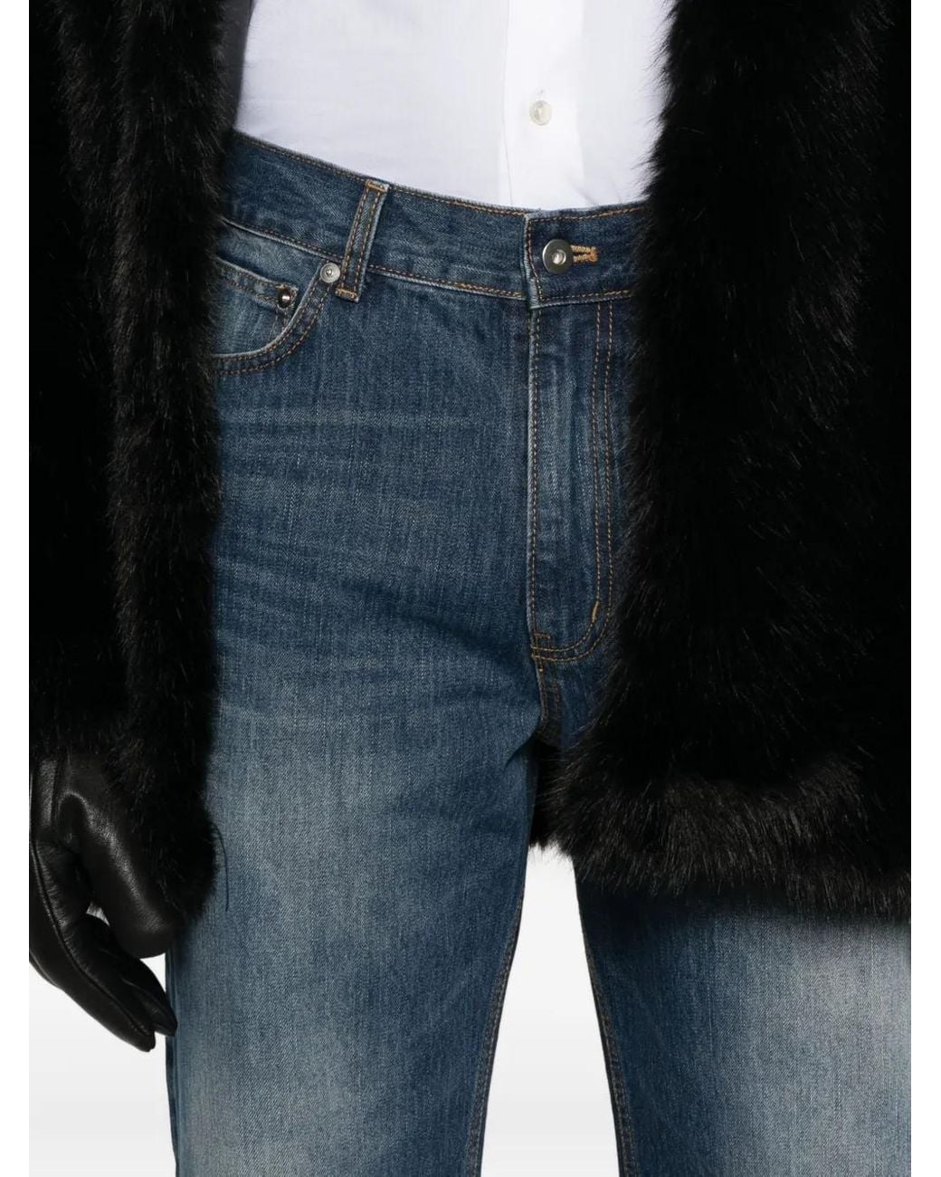 TONYWACK Blue Loose-Fit Jeans for men