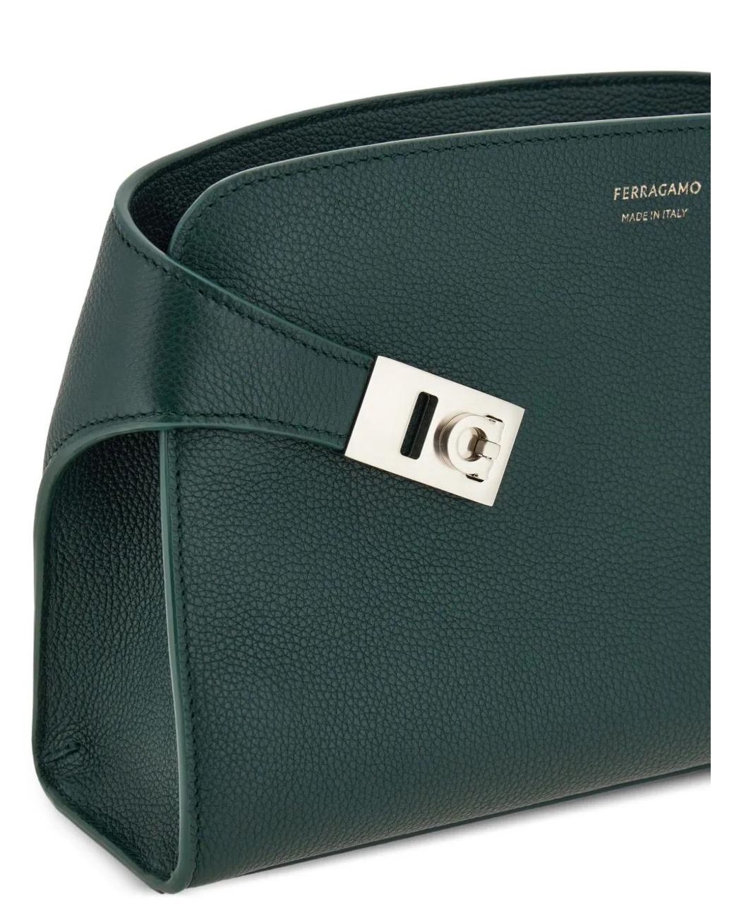Ferragamo Green Hug Messenger Bag for men