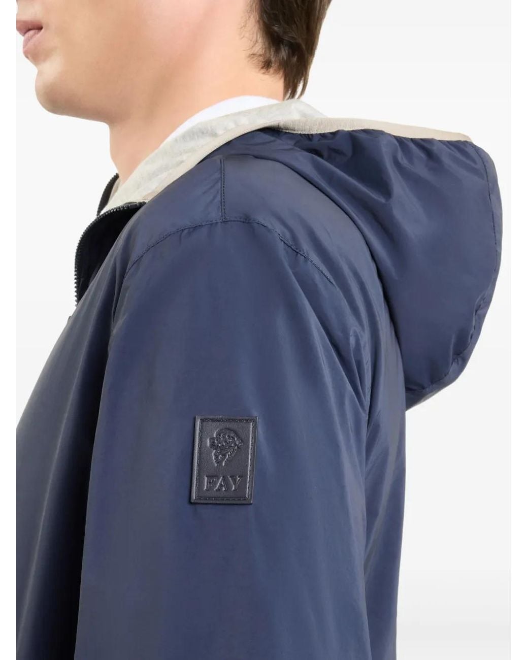 Fay Blue Wind Breaker Jacket for men