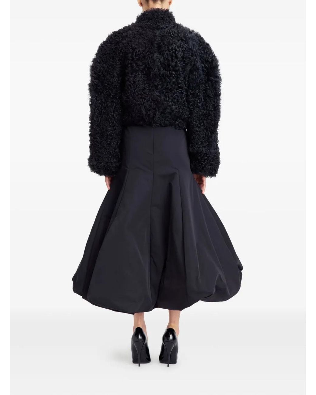 16Arlington Black Nofre Shearling Jacket