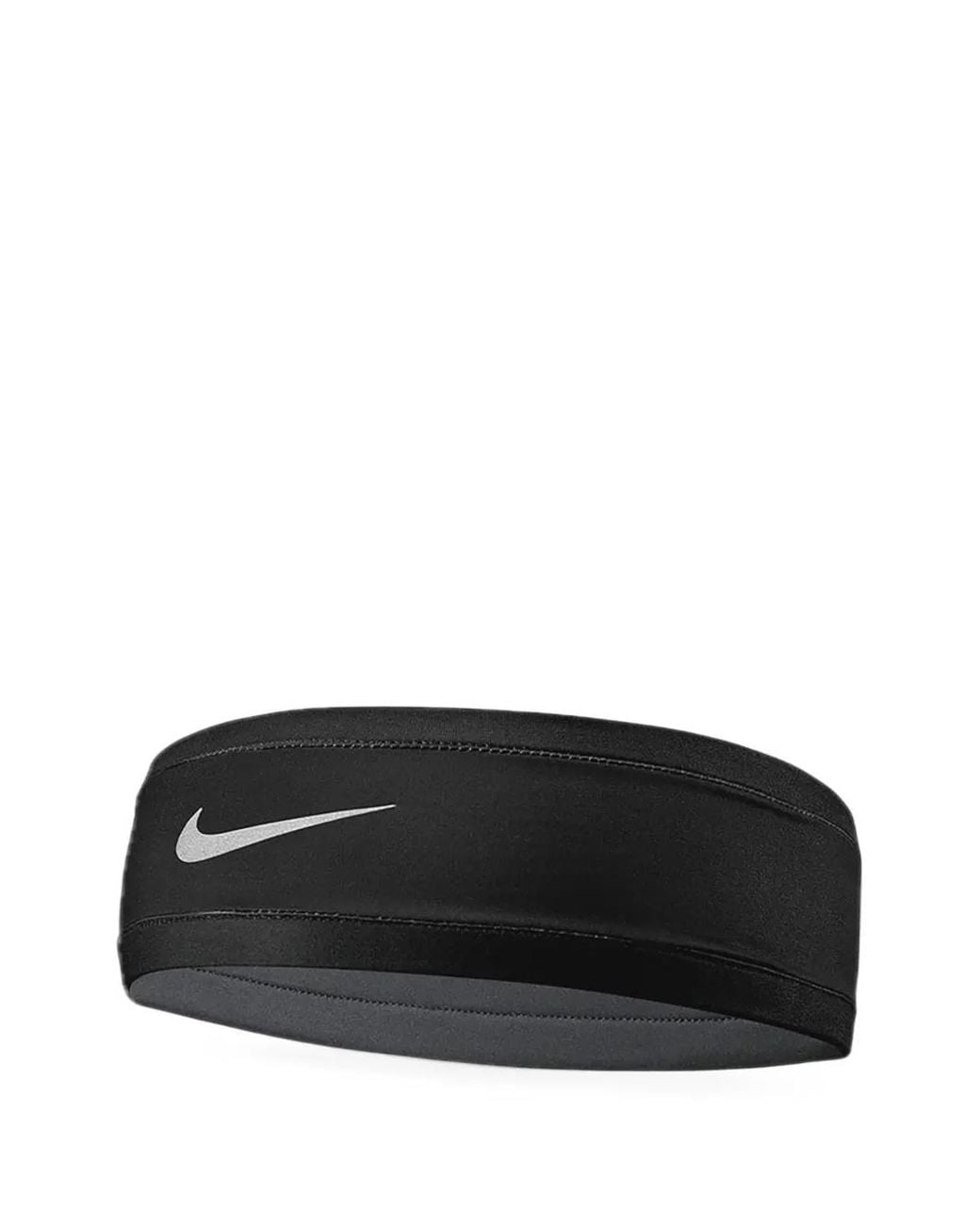 Nike Black Swoosh-Logo Headband And Gloves